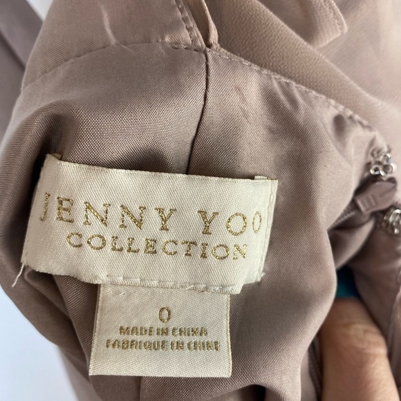 Jenny Yoo Bridesmaid dress Size 0 V-neck, flutter sleeve, side‎ slit - Picture 12 of 14